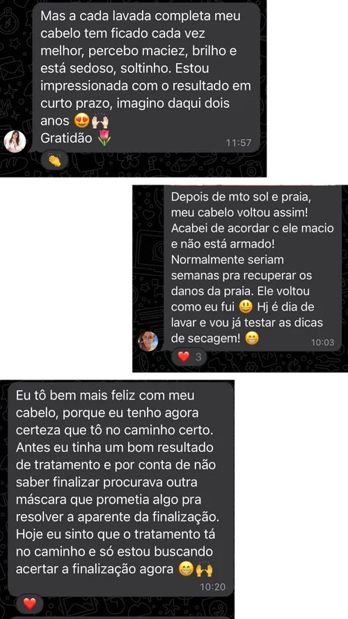 Depoimento de aluna do Programa de Reeducação Capilar